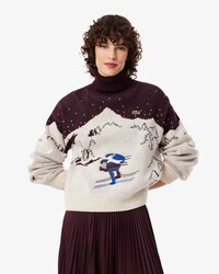 Archive Edition Jacquard Roll Neck Striped Sweater