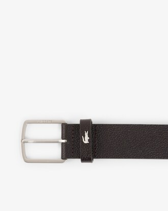Elegance Leather Belt and Key Ring Gift Set