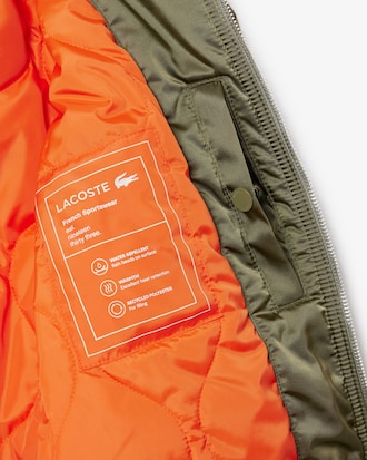 Water-Repellent Padded Bomber Jacket