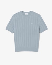 Fluid Ribbed Short Sleeved Sweater