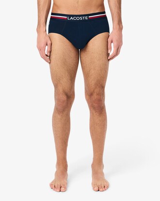 3-Pack Logo Waist Monochrome Cotton Briefs
