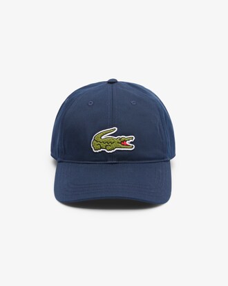 Crocodile Badge Cotton Twill Cap