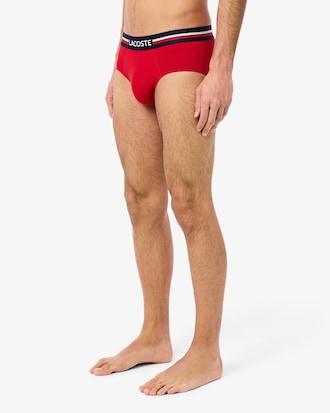 3-Pack Logo Waist Monochrome Cotton Briefs