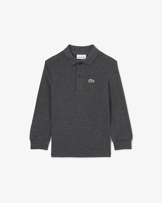 Long Sleeve Petit Piqué Polo Shirt