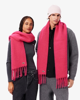 Fringed Alpaca Wool Scarf