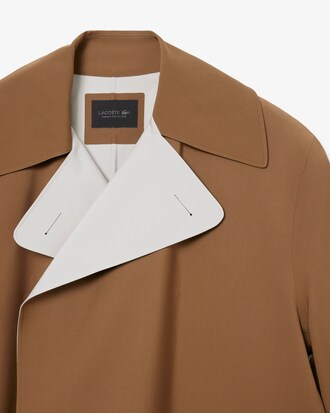 Runway Wool Blend Trench Coat