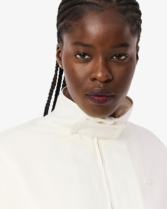 Oversized Linen Blend Track Jacket