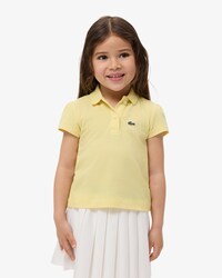 Scalloped Collar Piqu&eacute; Polo Shirt