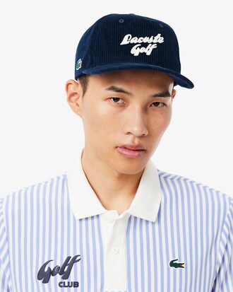 Embroidered Corduroy Golf Cap