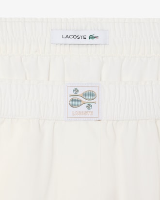 Wide Fit Cotton Petit Piqu&eacute; Pants