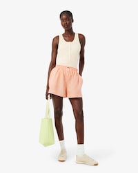 Oversized Linen Blend Shorts