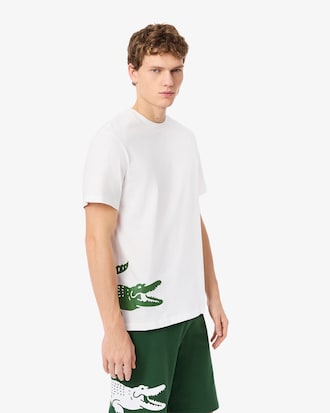 Printed Cotton Loungewear T-Shirt