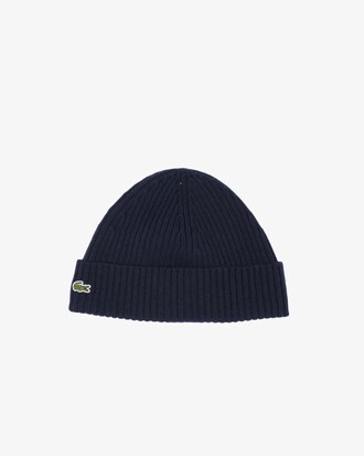Rib Knit Wool Beanie