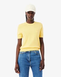 Short Sleeved 3D Knit Sweater