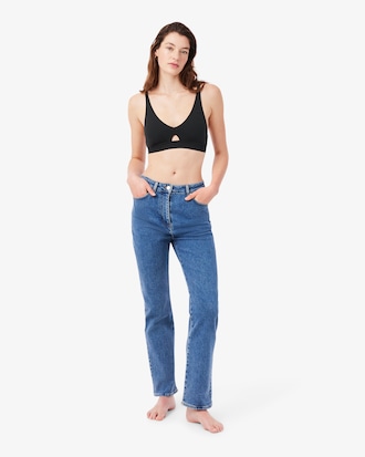 Perforated Band Microfiber Bra