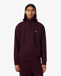 Fleece Zip Neck Sweatshirt