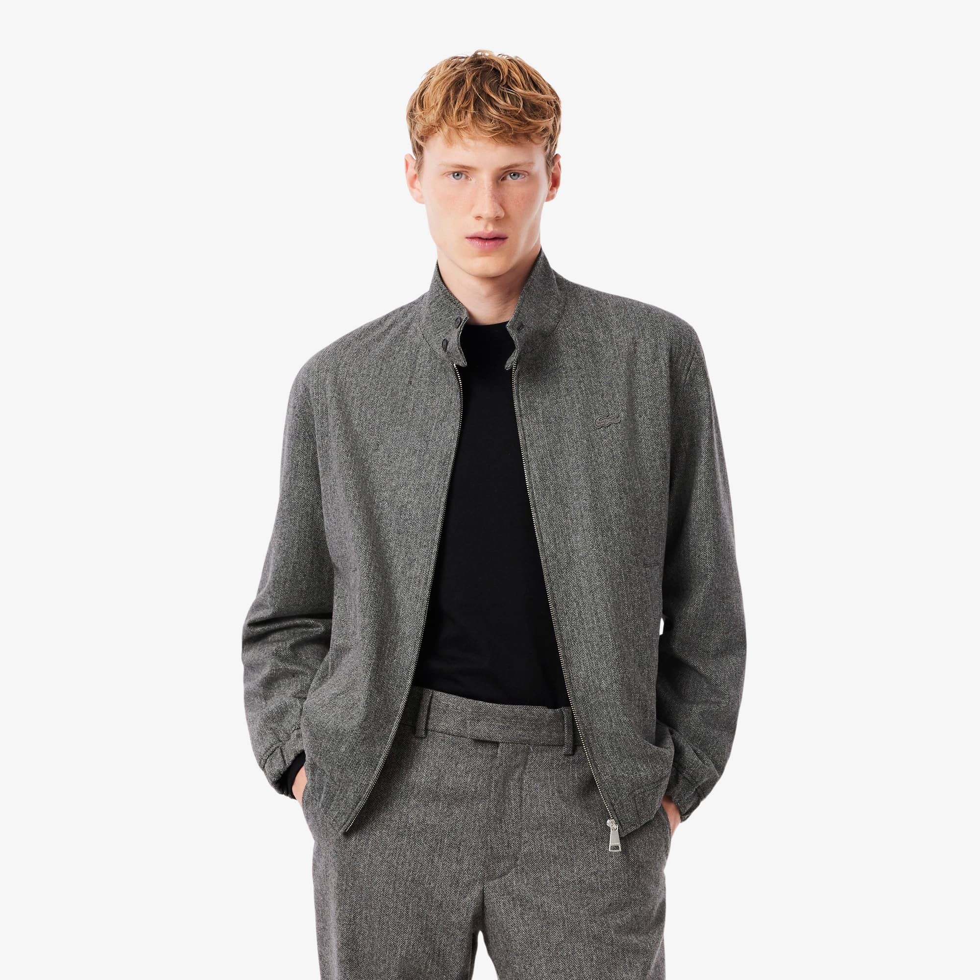Wool Harrington Jacket - Men's Jackets & Coats - New In 2026 | Lacoste