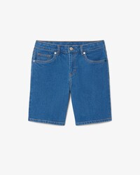 5-Pocket Stretch Denim Bermuda Shorts