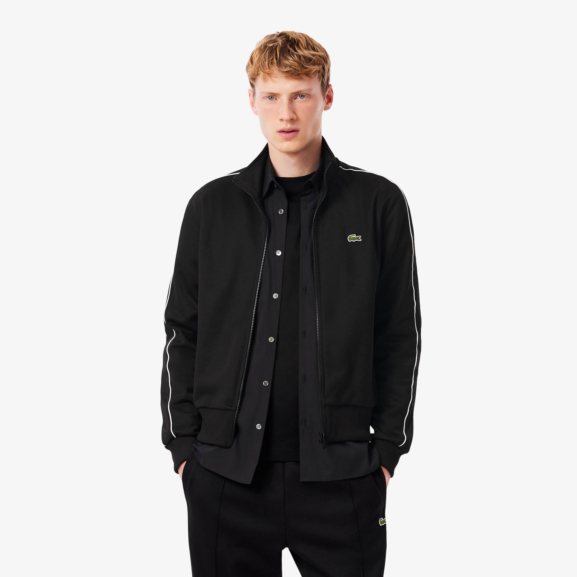Paris Piqué Zip Front Track Jacket - Men's Sweatshirts - New In