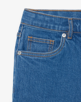 5-Pocket Stretch Denim Bermuda Shorts