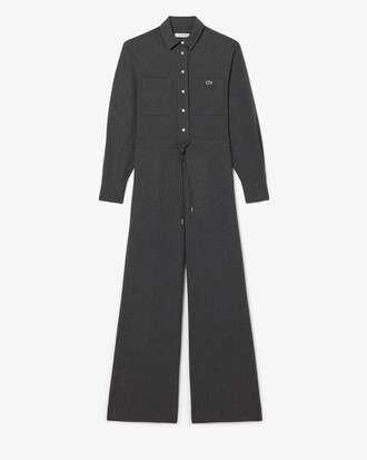 Long Sleeved Flannel Jumpsuit