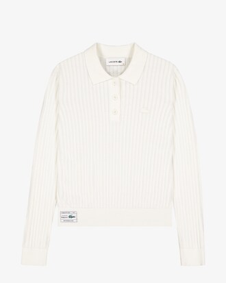 Lacoste x Lamarel Ribbed Knit Polo Shirt, Regular Fit