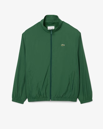 Water-Repellent Hooded Track Jacket