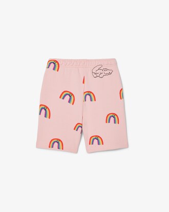 Rainbow Print Fleece Shorts