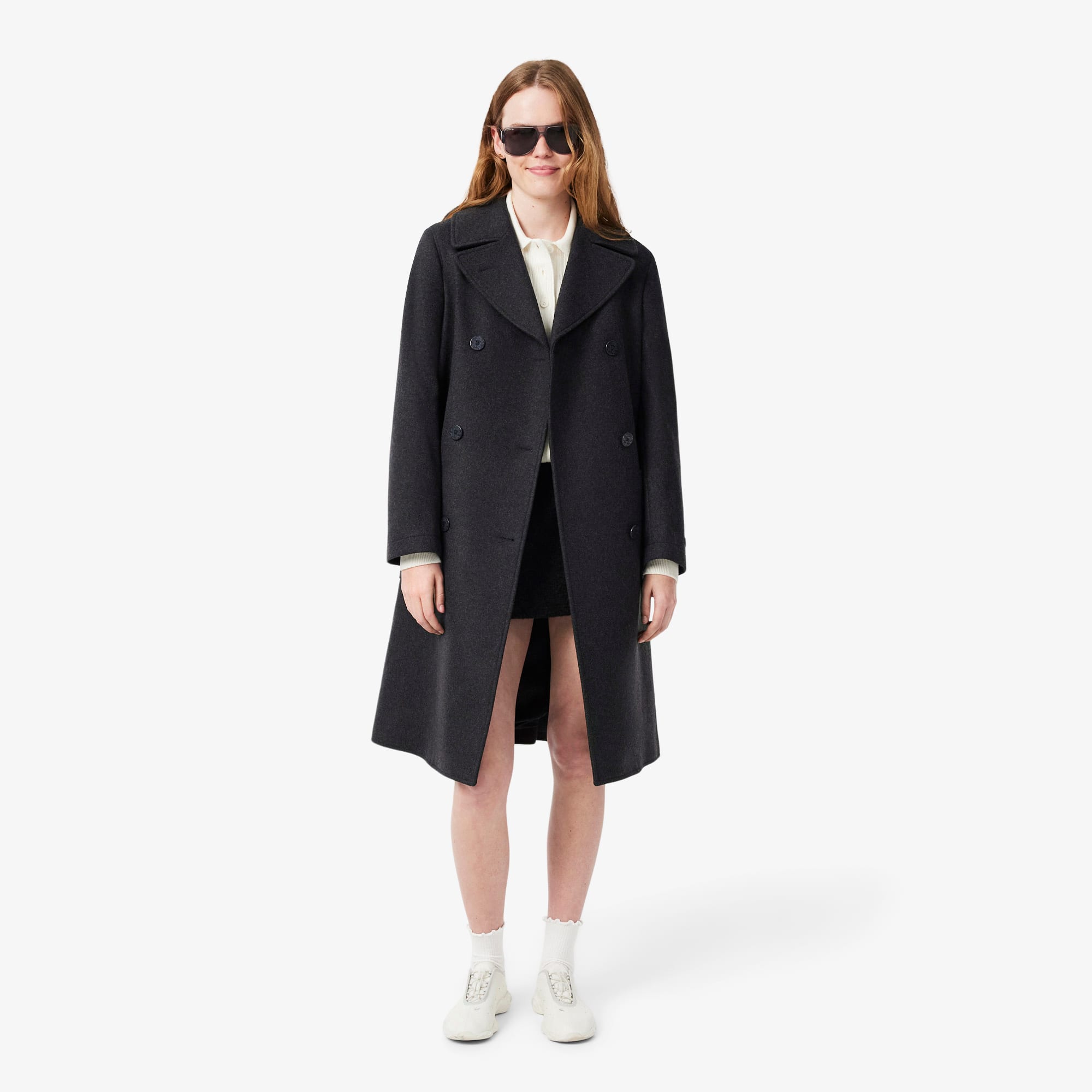 Long Wool Blend Coat - Women's Jackets & Coats - New In 2026 | Lacoste