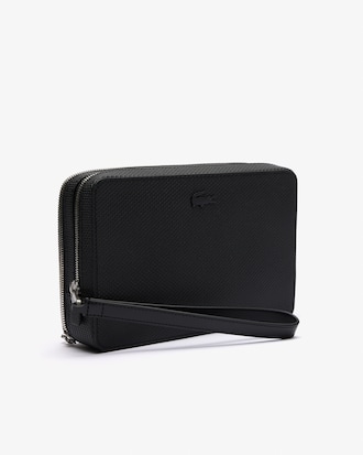 Trousse zippée Chantaco en cuir piqué