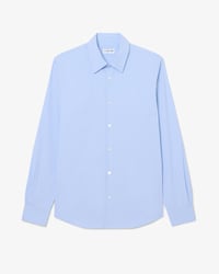 Chemise popeline stretch ray&eacute;e slim fit