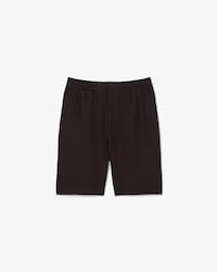Short regular fit twill de lin m&eacute;lang&eacute;