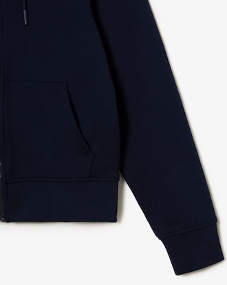 Sweatshirt zippé à capuche molleton