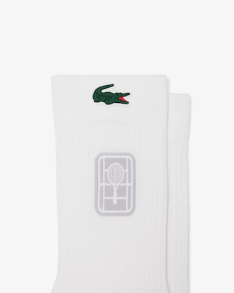 Chaussettes tennis coton c&ocirc;tel&eacute;