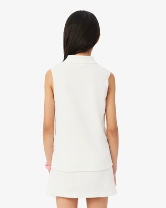 Polo sans manches en tissu &eacute;ponge