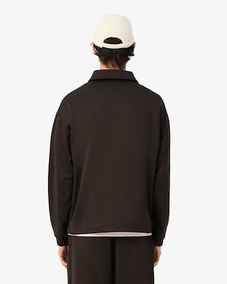 Sweatshirt polo loose fit molleton