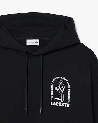 Sweatshirt &agrave; capuche loose fit imprim&eacute;