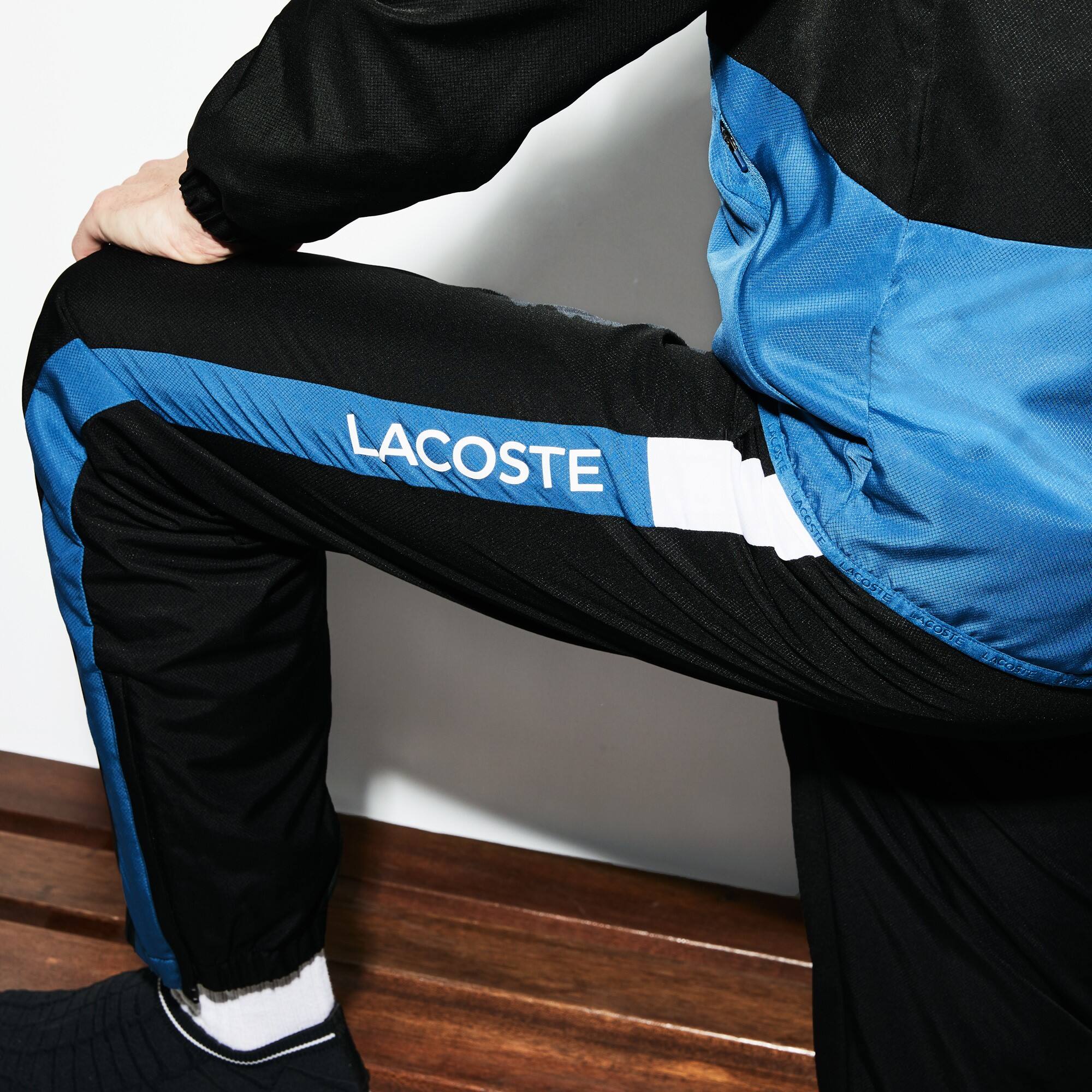 Avec Sport Bande Pantalon De Tennis Color Survêtement Block Lacoste 354ARqjL