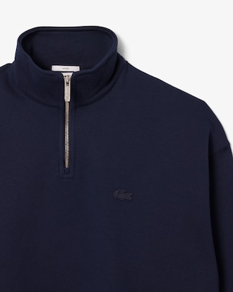 Sweatshirt col zippé molleton épais