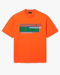 T-shirt jersey rayures textur&eacute;es D&eacute;fil&eacute;