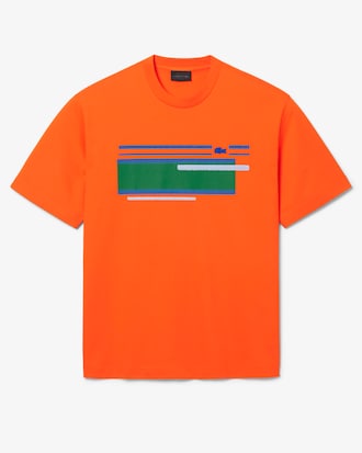 T-shirt jersey rayures textur&eacute;es D&eacute;fil&eacute;