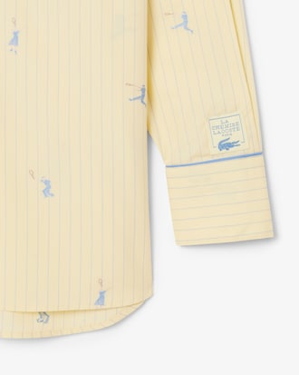 Chemise oversize motifs jacquard