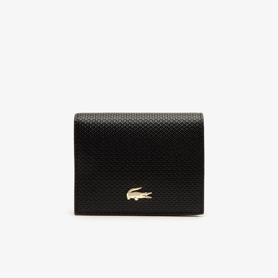 Petit portefeuille à pression chantaco en cuir piqué