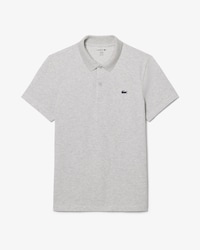 Polo regular fit en coton m&eacute;lang&eacute;