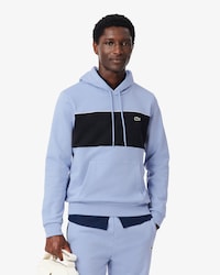 Sweatshirt &agrave; capuche color-block molleton