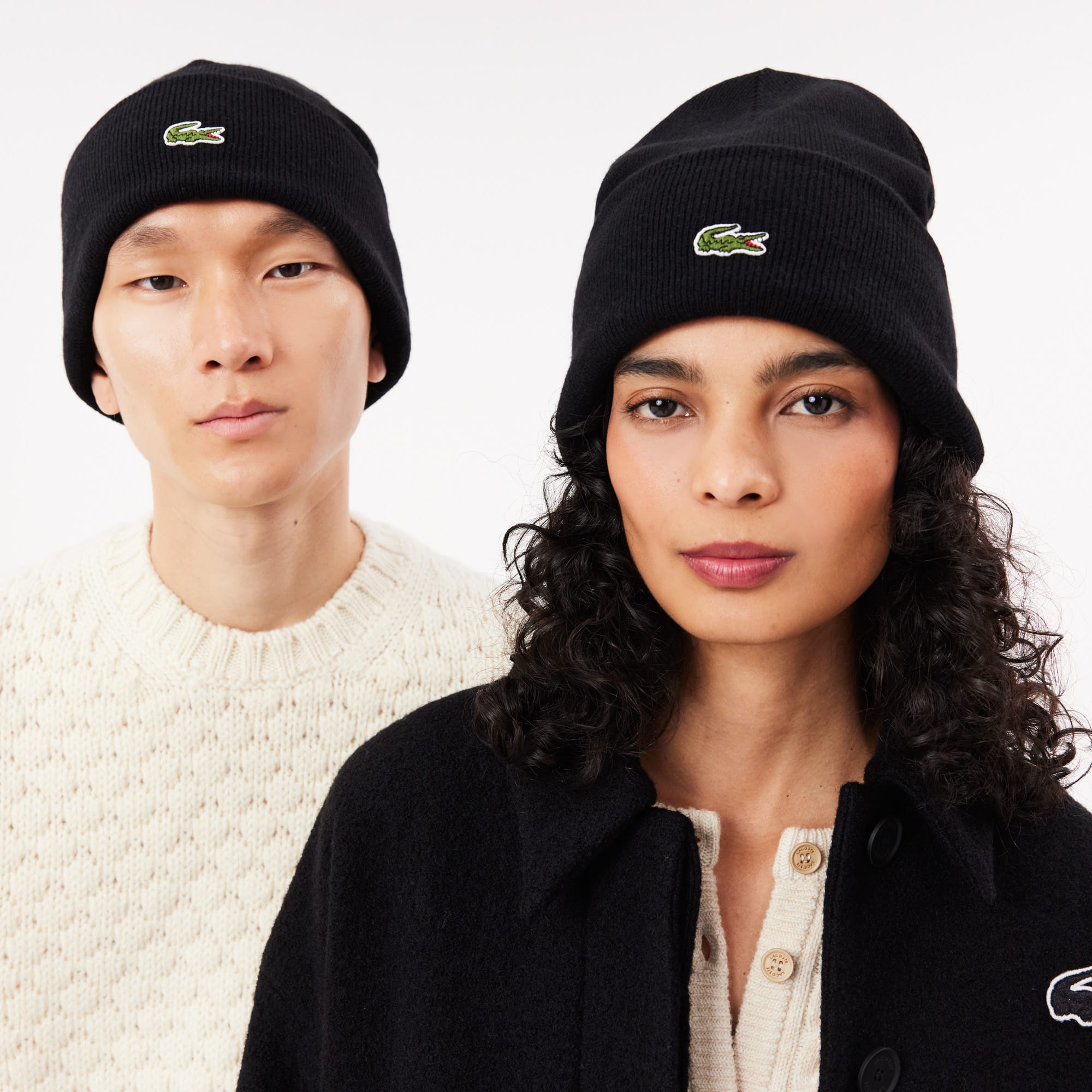 Bonnet lacoste reversible noir shop