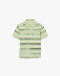 Polo en Petit Piqu&eacute; rayures contrast&eacute;es