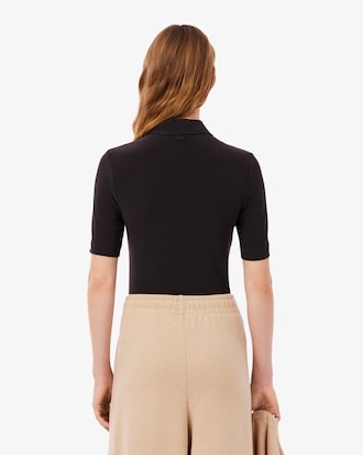 Polo slim fit brod&eacute;