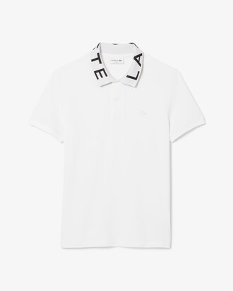 Polo slim fit marquage jacquard