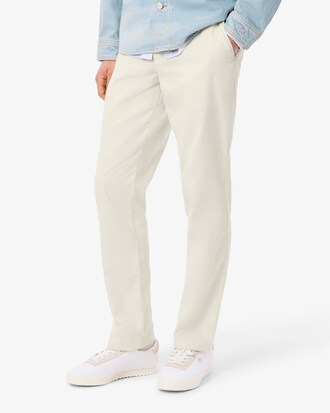 Pantalon chino regular fit velours c&ocirc;tel&eacute;
